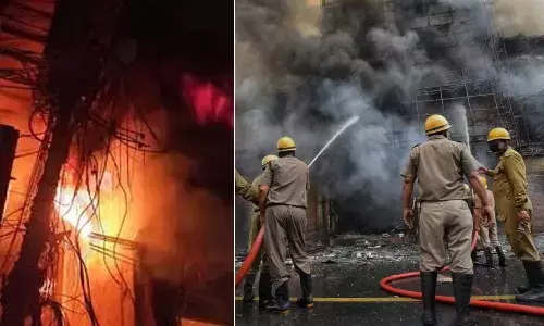 Fire in Gandhi Nagar garment factory