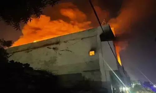 UP: Footwear godown gutted after firecracker lands on it