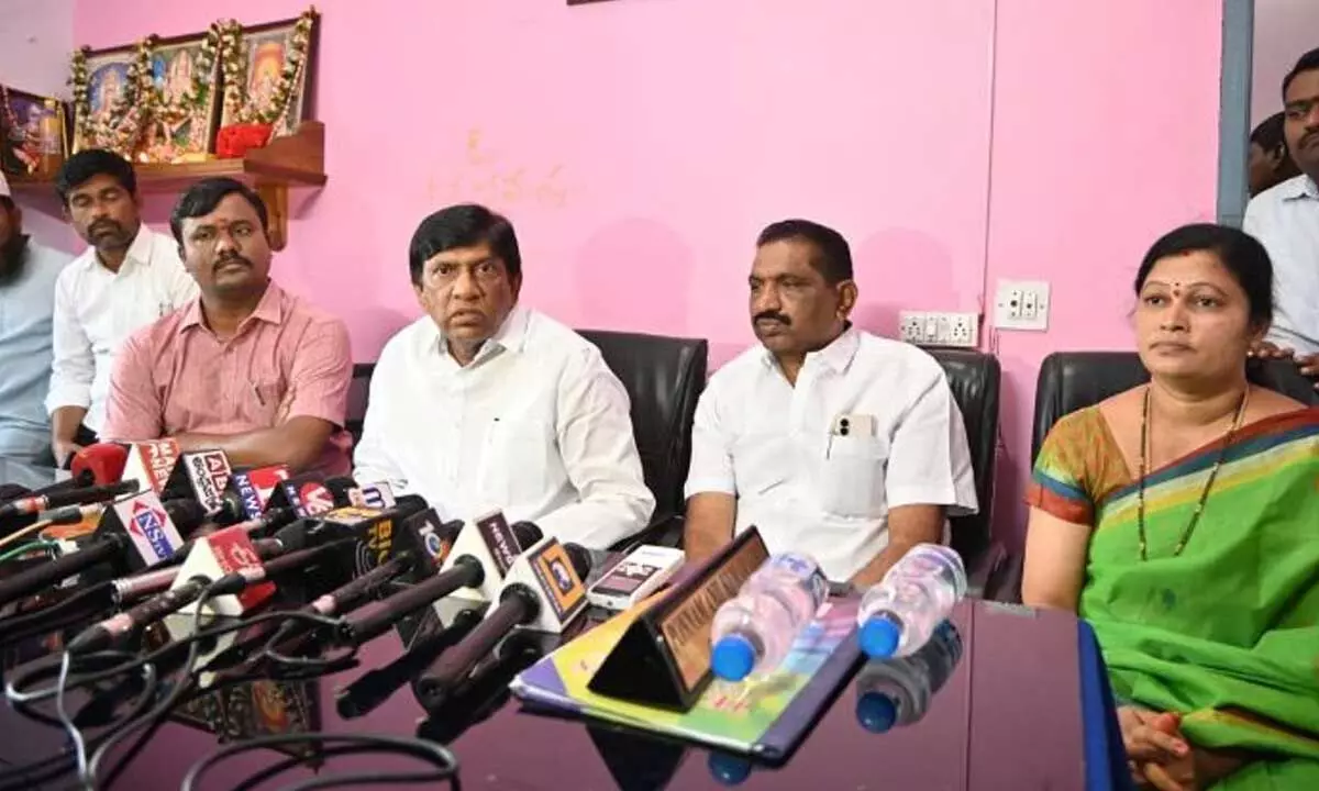 State Vice Chairman of Planning Commission Boinapally Vinod Kumar speaking to the media in Karimnagar on Wednesday