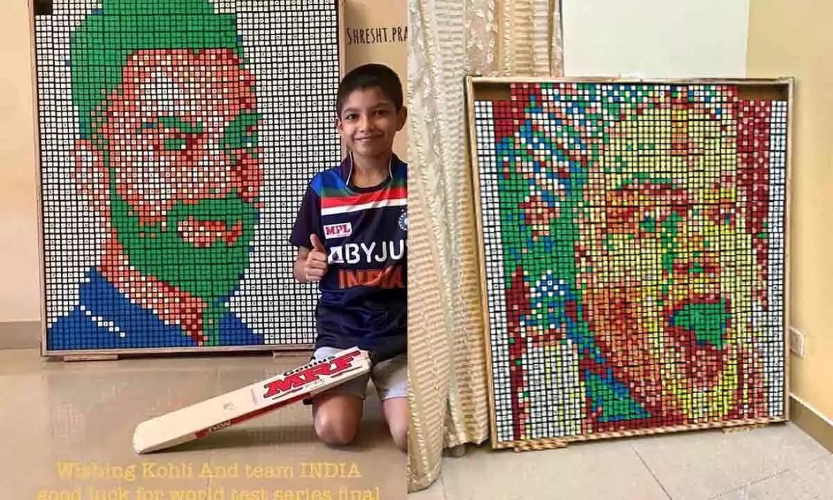 Rishab Shetty takes notice of 10-year-old Bengaluru boys art