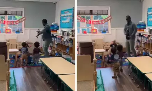 Watch The Trending Video Of US Pre-School Teachers Creative Way Of Teaching