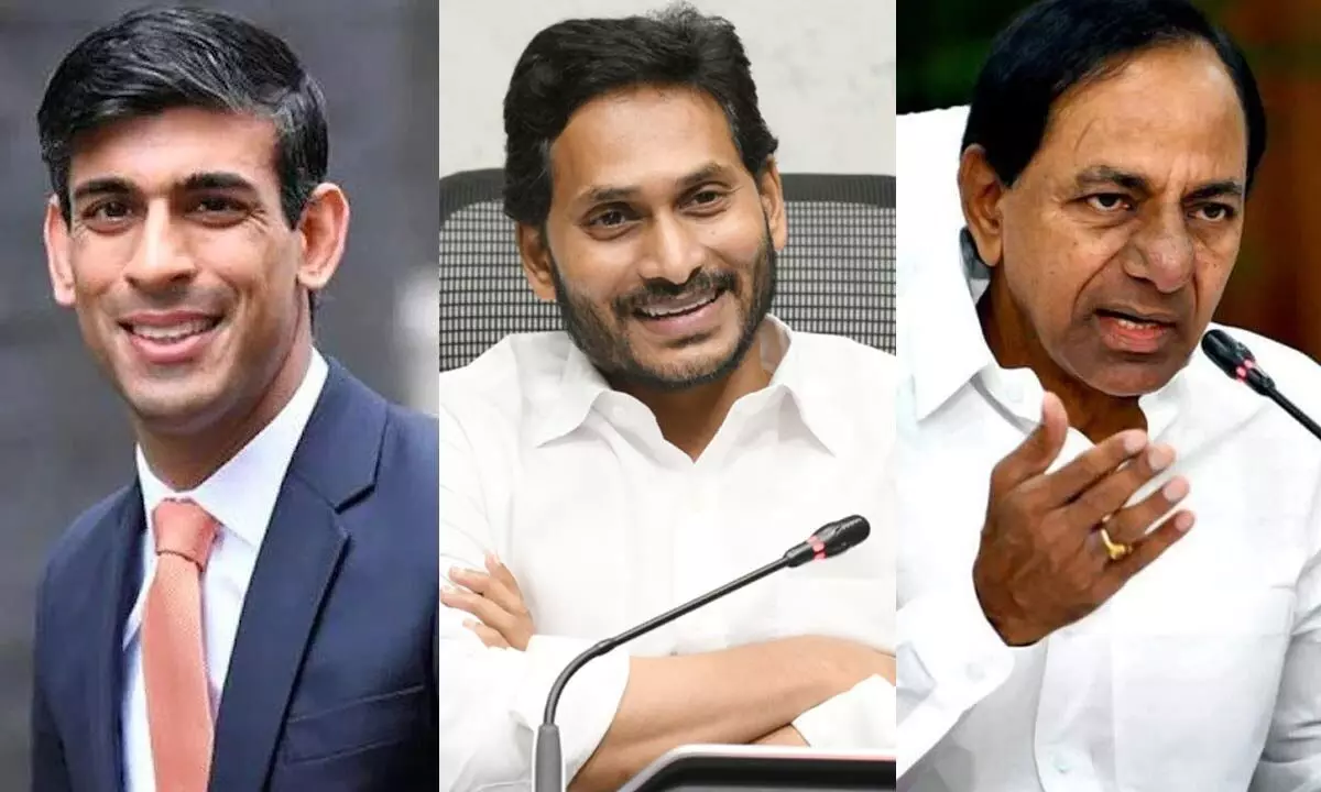 Rishi Sunak, YS Jagan Mohan Reddy and KCR