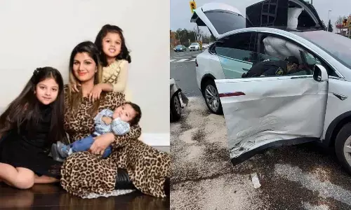 Actress Rambha meets with accident, daughter Sasha injured