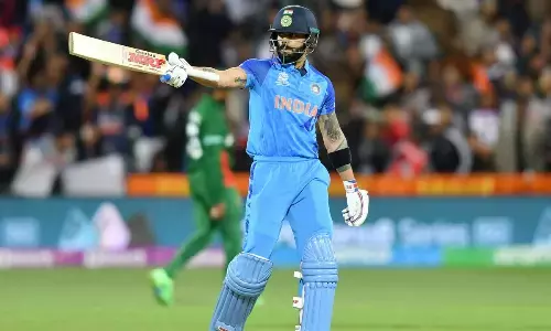 Kohli scored an unbeaten 64 in the first innings