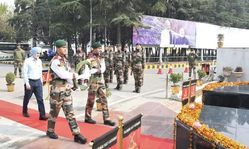Tributes paid to 1947 war hero Major Somnath Sharma in Kashmir