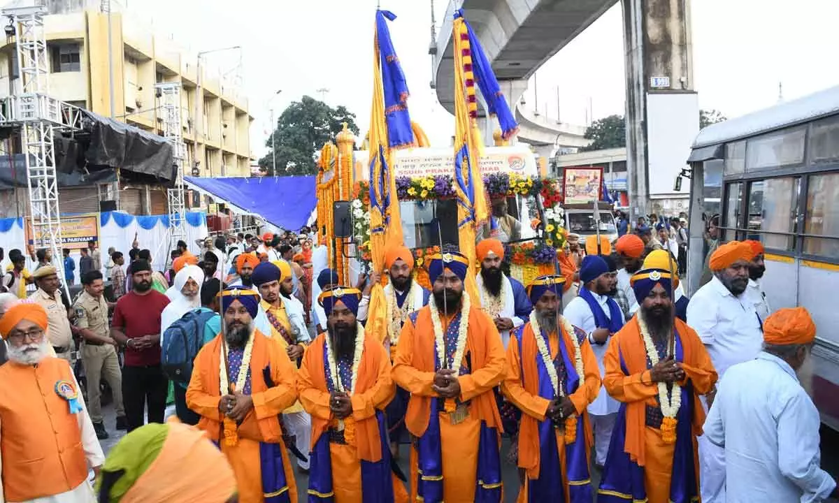 Sikh community takes out colourful procession