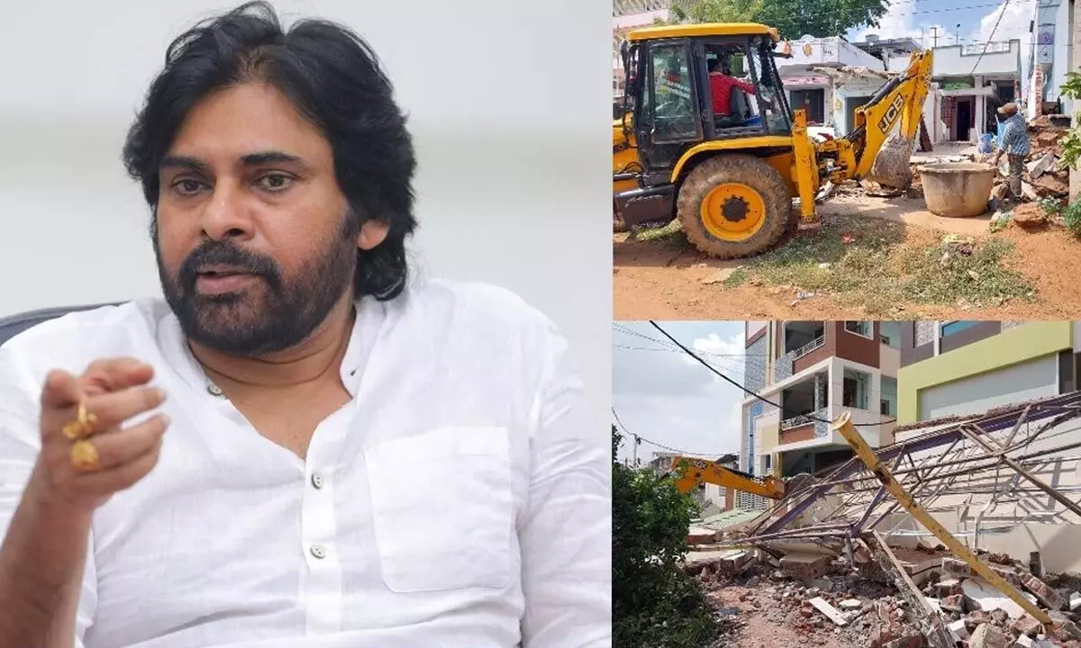 Pawan Kalyan visits Ippatam village in Guntur, condemns house demolitions