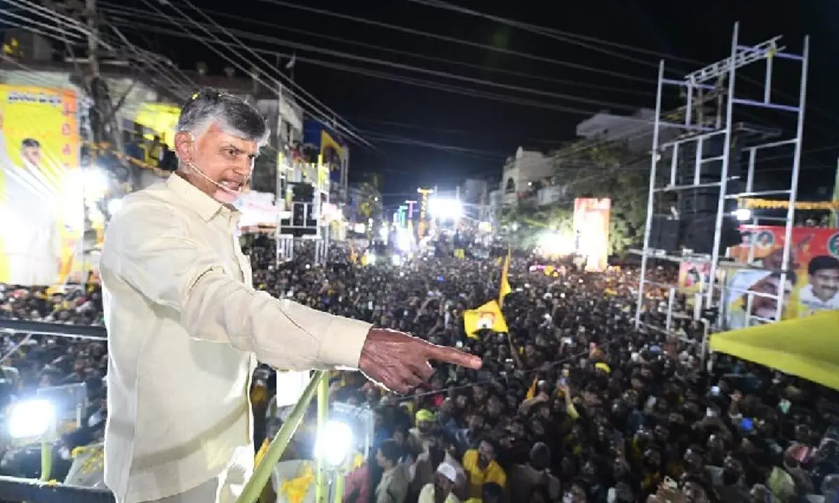 Chandrababu Naidu gets emotional after a kid asked about his well-being