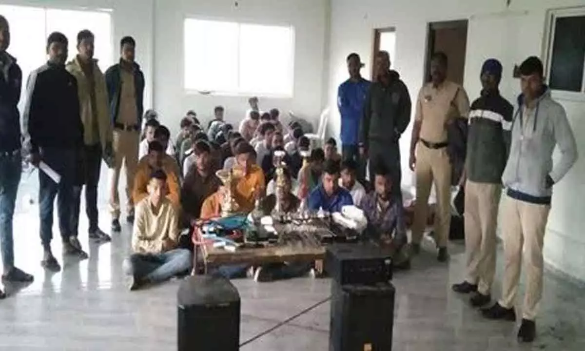 52 held in late-night raid at mujra party in Shamshabad