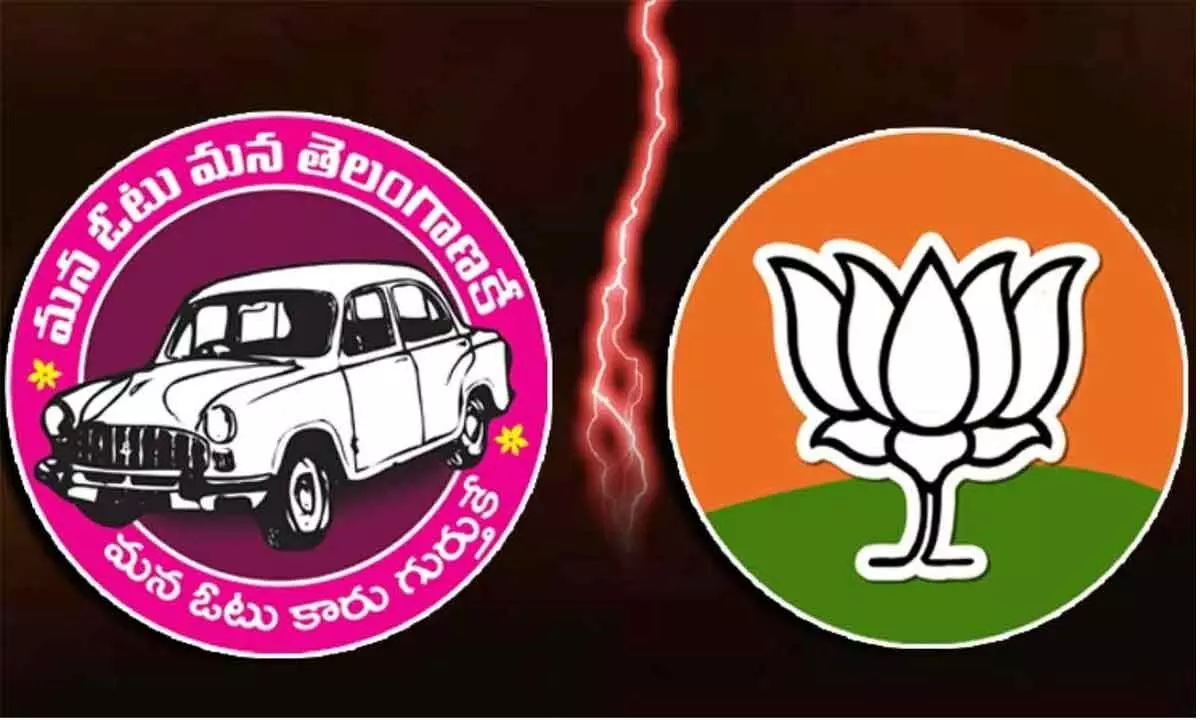 Battle between BJP and TRS continues