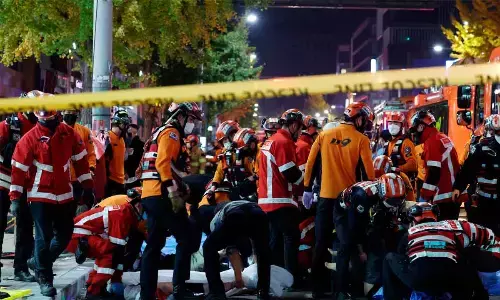 Seoul halloween crush: Police squad arrived at scene 85 minutes later
