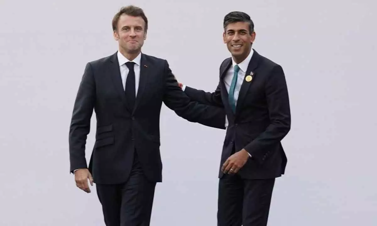 Emmanuel Macron & Rishi Sunak