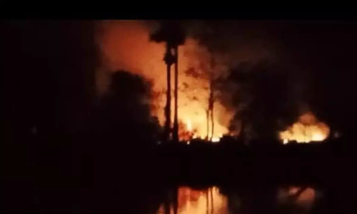 The blast in a firecrackers factory in Tadepalligudem on Thursday night