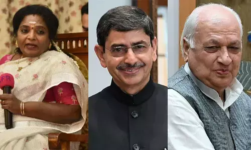 Tamilisai Soundararajan, RN Ravi and  Arif Mohammed Khan