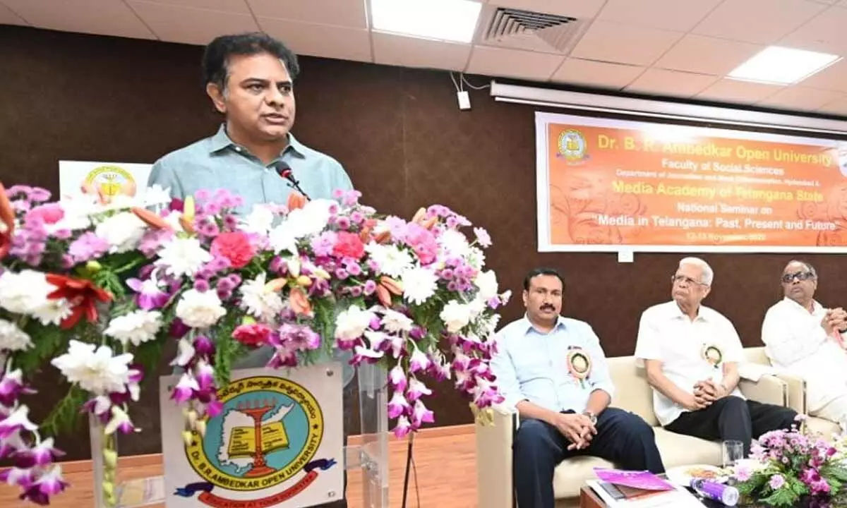 KTR stresses on need of investigative journalism to eliminate hatred
