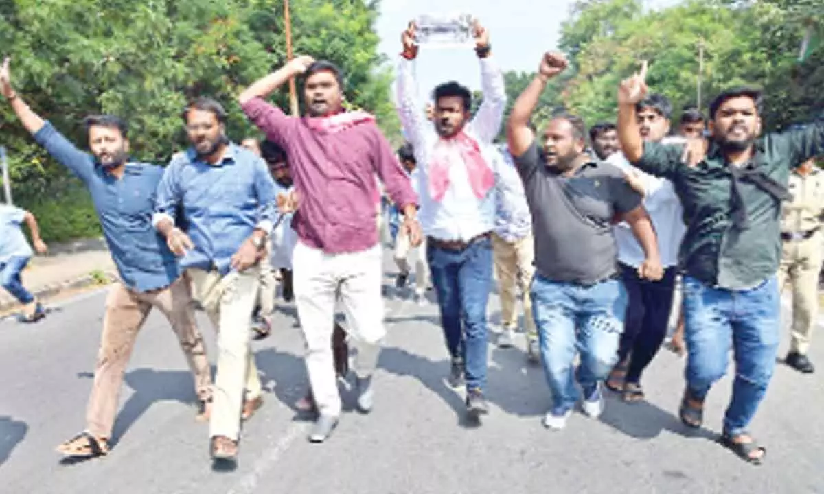 OU students protest against Modis visit