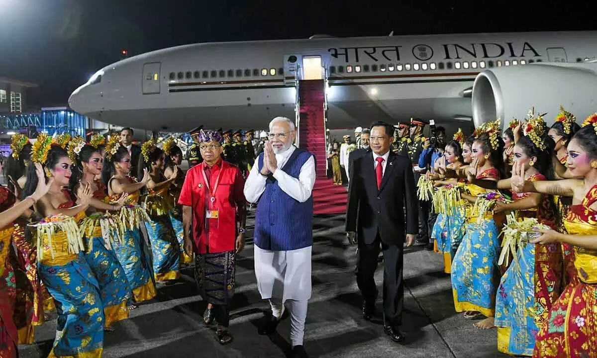 PM Modi reaches Bali to attend the G20 Summit on Monday