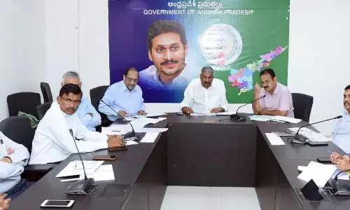 Minister for environment and forests Peddireddi Ramachandra Reddy addressing a workshop of forest officials at the Secretariat on Tuesday
