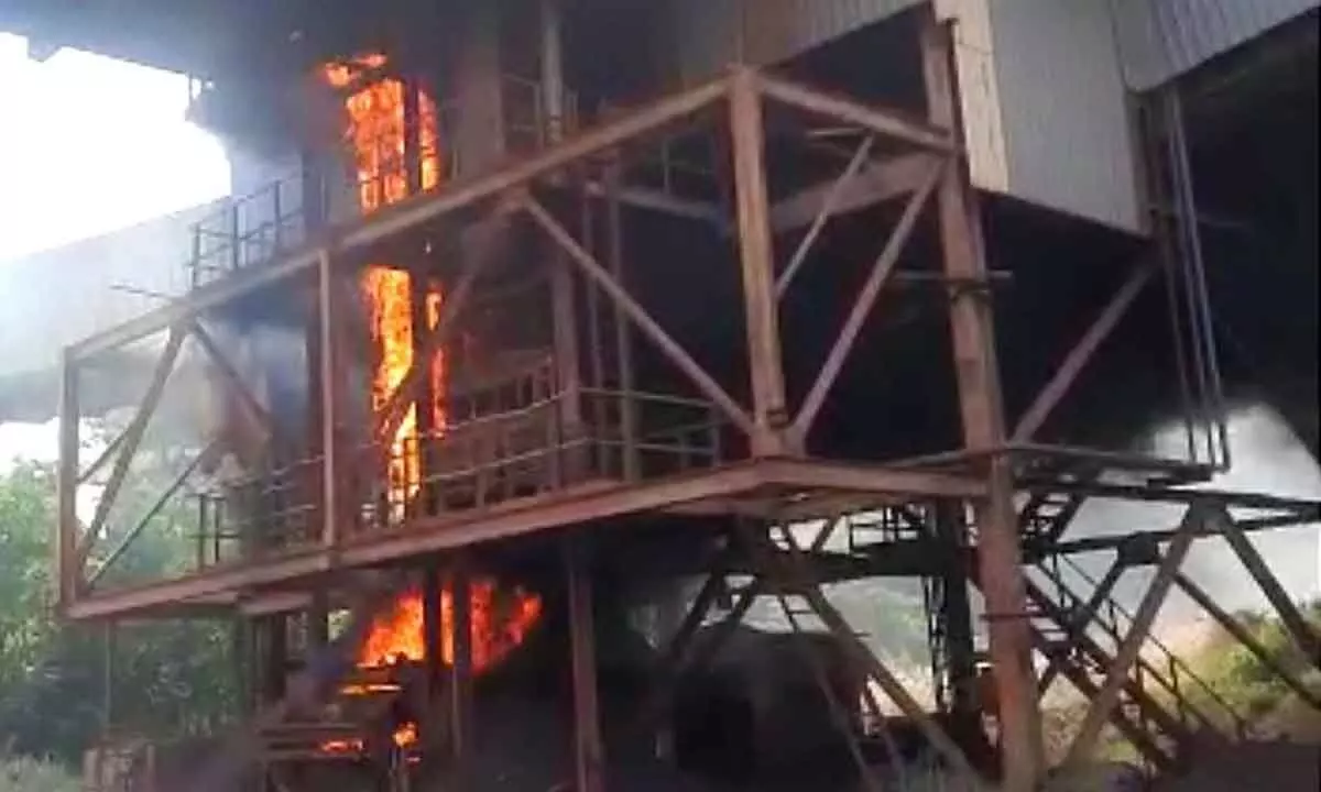 Fire accident at Visakhapatnam Steel Plant