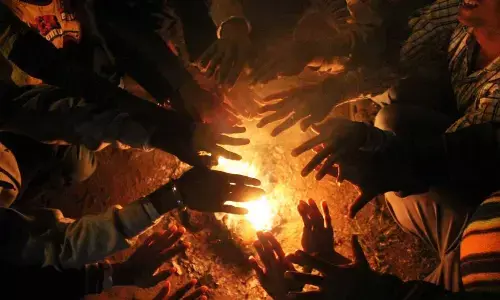 Cold wave grips Telangana, mercury dips below 10 degrees Celsius