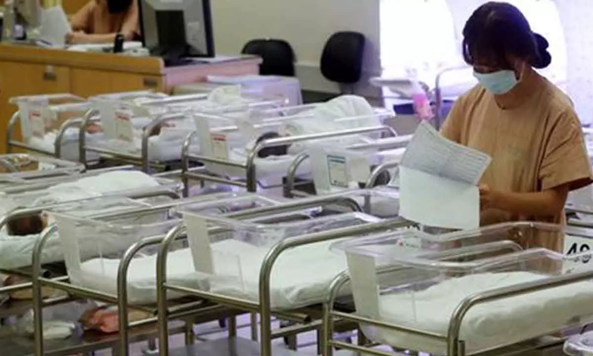 Childbirths in South Korea fall to new low
