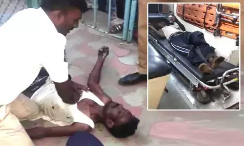 Constable Performs CPR on man, saves a life in Banjara Hills