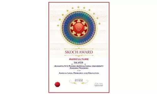 The Skoch Silver Award - 2022 bagged by ANGRAU