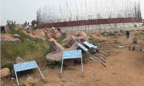 Jalpally water tank construction at snails pace