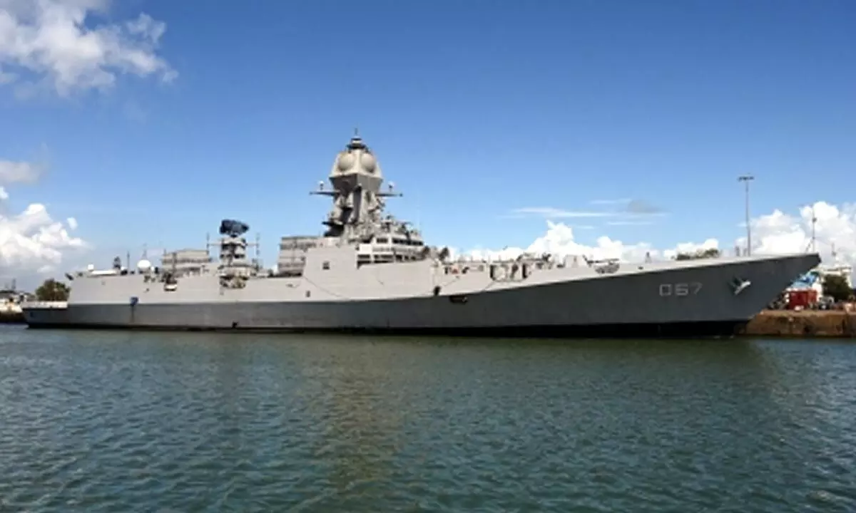 Second Project 15B guided missile destroyer delivered to Indian Navy