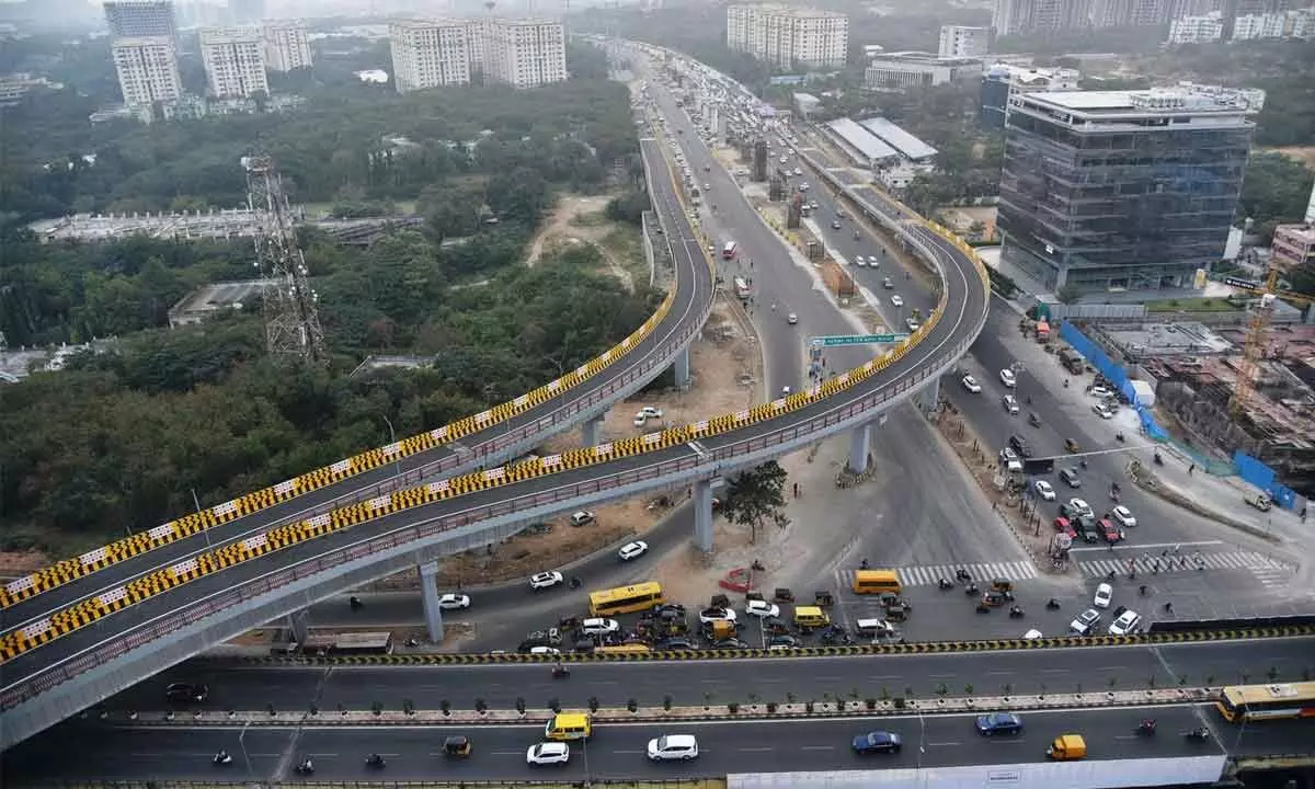 KTR throws open Shilpa Layout flyover, says Metro Rail to be expanded to 63 km