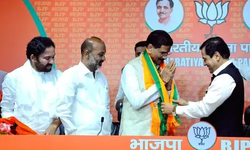Marri Shashidhar joins BJP in New Delhi