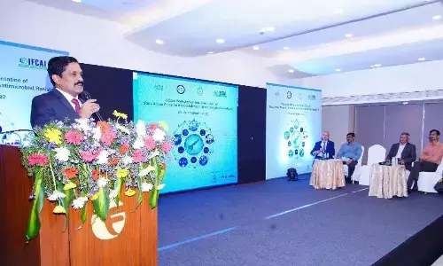 Principal Secretary (Medical and Health) M T Krishna Babu addressing a workshop in Vijayawada on Saturday