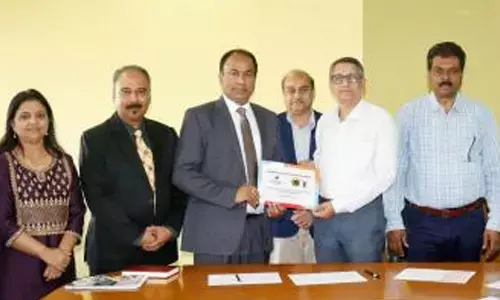 (From left) Dr K Anand Kumar, Managing Director, IIL, Dr CN Ravishankar, Director, ICAR-CIFE holding the partnership letter