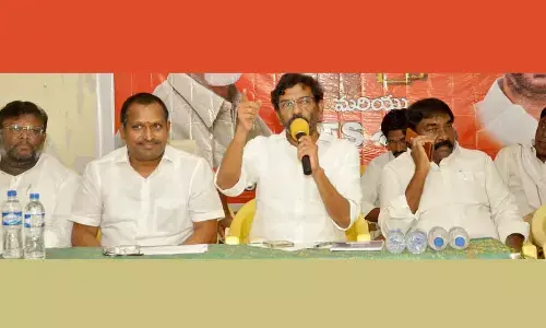 Senior TDP leader Somireddy Chandramohan Reddy addressing ‘Idhem Kharma’ programme in Nellore on Monday