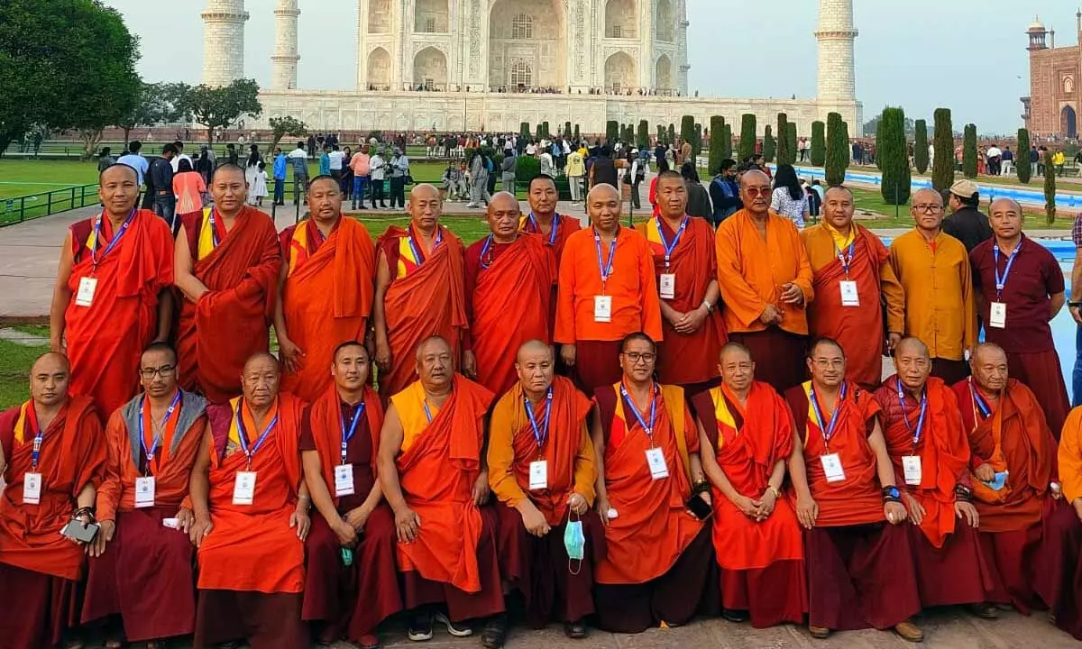 24 monks from Bhutan on cultural visit reach Delhi from Agra