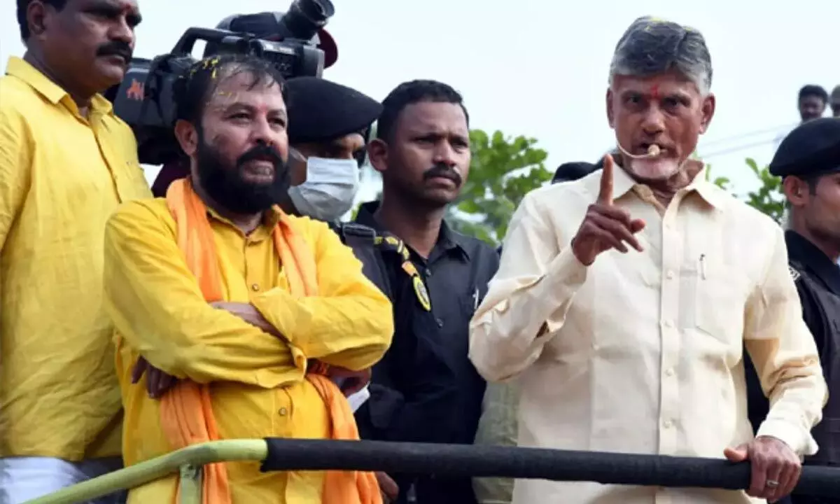 The TDP president and former Chief Minister Chandrababu Naidu