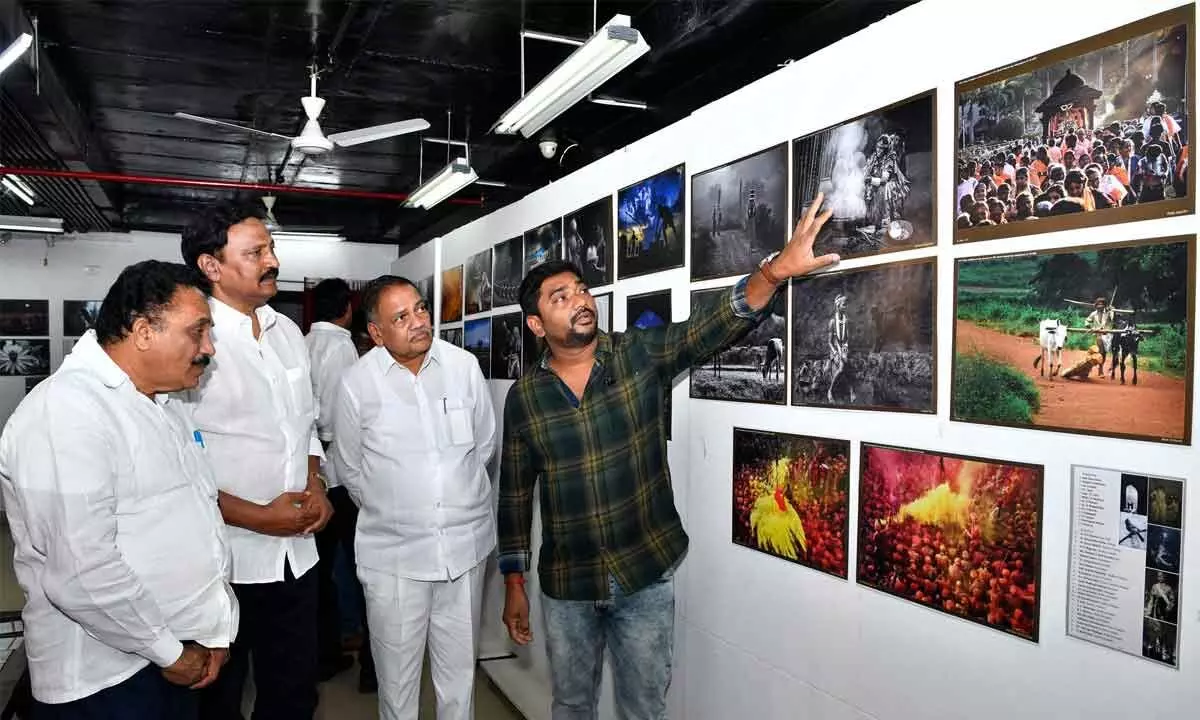Photo exhibition at cultural centre in Vijayawada on Thursday