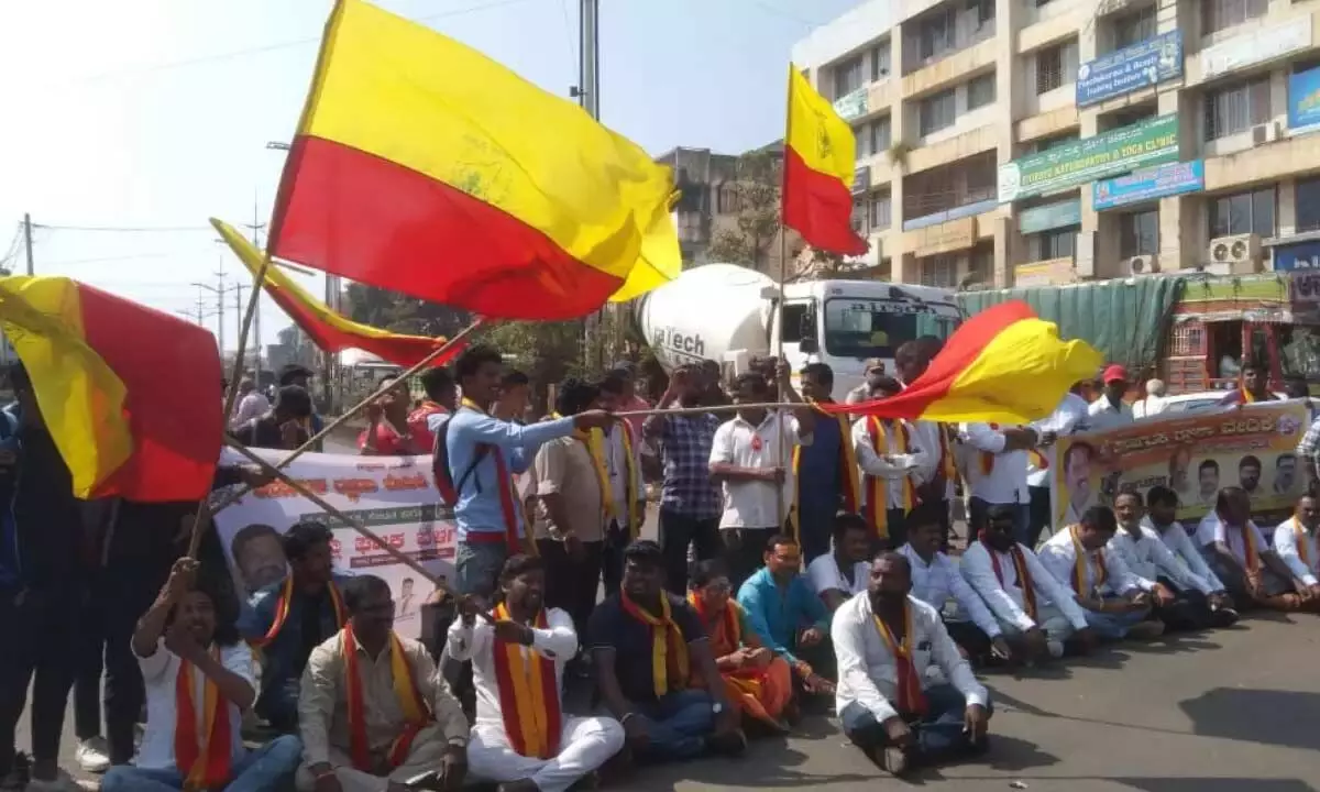 Police And Peers Assaulted Student In Belagavi Holding The Kannada Flag