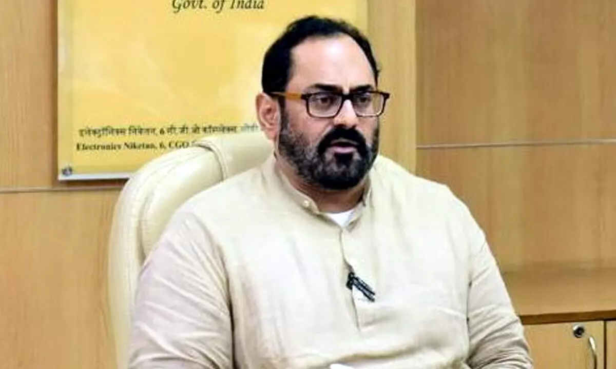 Union Minister of State for Electronics and IT Rajeev Chandrasekhar