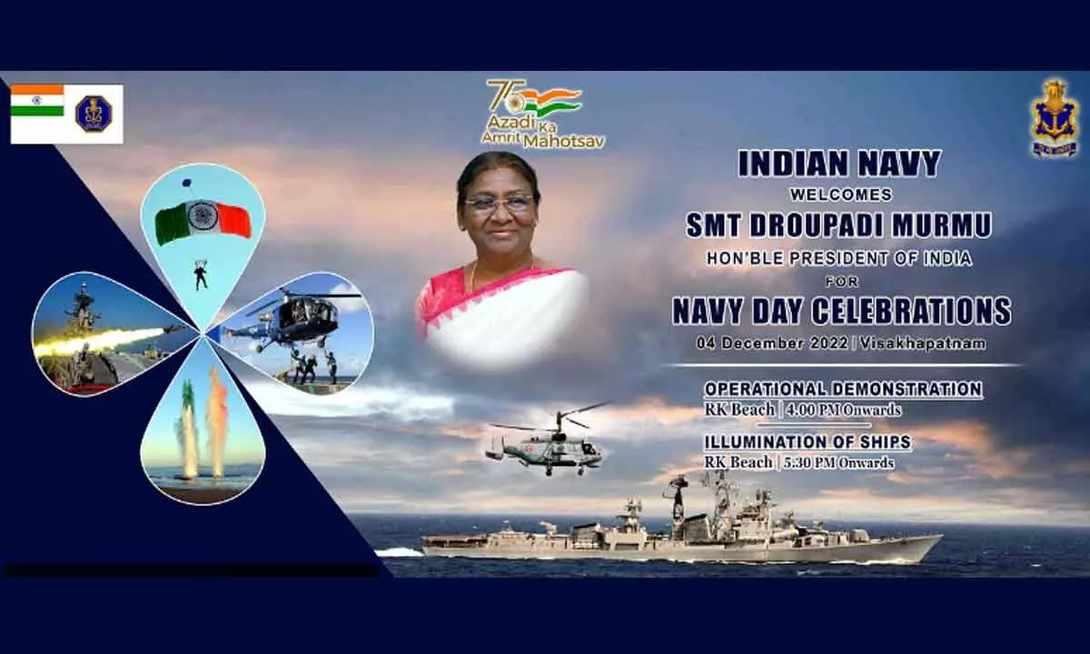 Andhra Pradesh: All set for Indian Navy Day celebrations in Visakhapatnam today