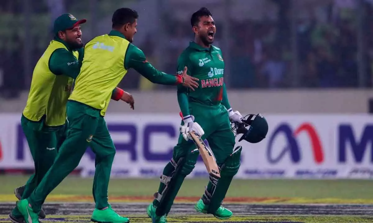 1st ODI: Bangladesh stun India with 1-wicket win
