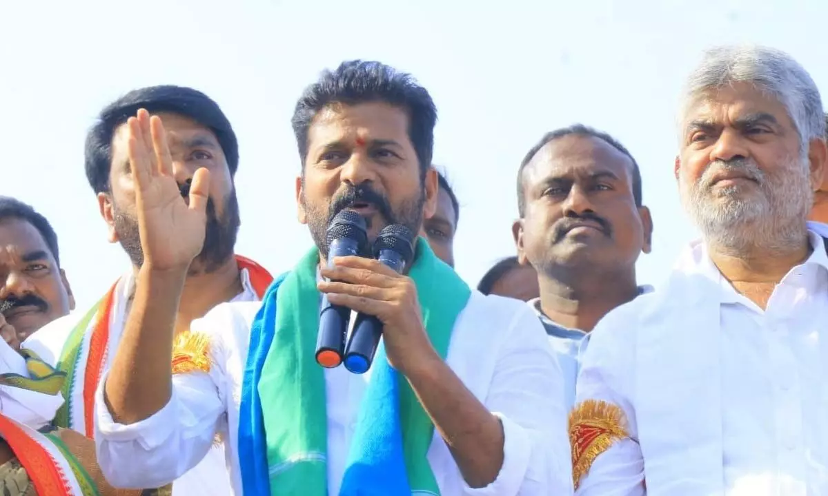 KCR conspiring to make farmers agriculture labourers: Revanth Reddy