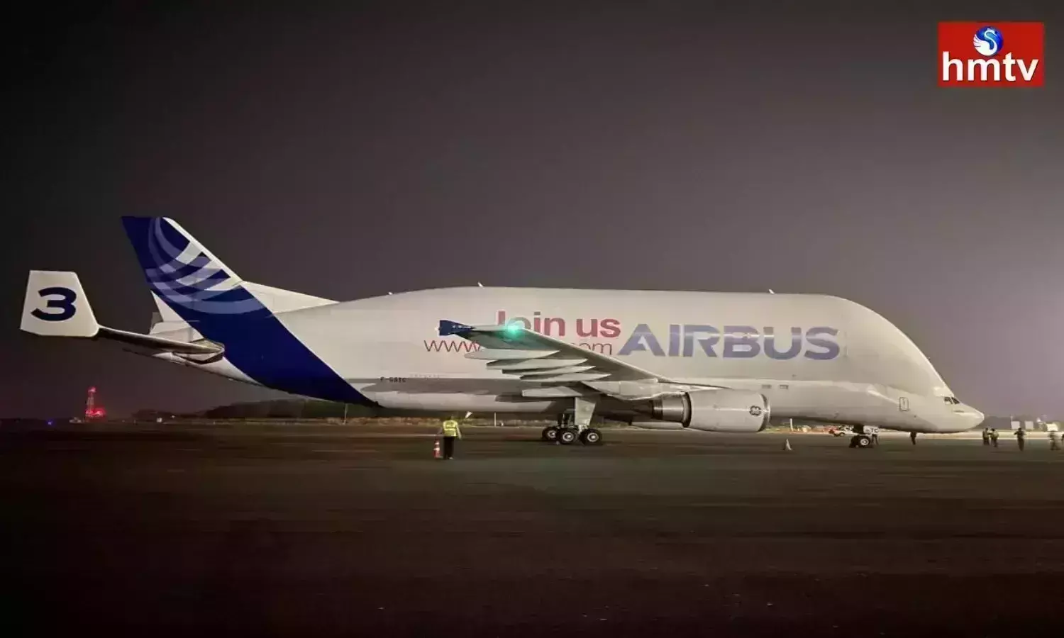 Hyderabad: Worlds Largest Airbus Beluga Lands at Shamshabad Airport