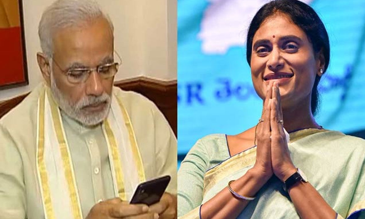 PM Modi Dials Up YS Sharmila, Inquires About Her Arrest