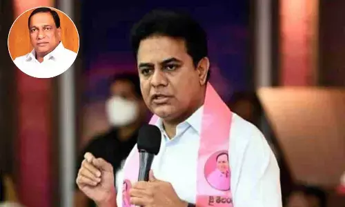 KTR takes a jibe at Minister Malla Reddy