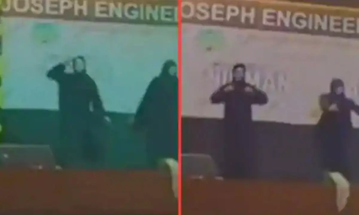 Watch The Trending Video Of St Josephs Engineering College Students Dance Wearing Burqa In Mangaluru