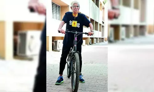 Kiran Seth’s cycling journey enters city