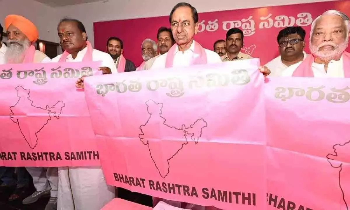 KCR marching ahead to unfurl Pink Flag at Red Fort