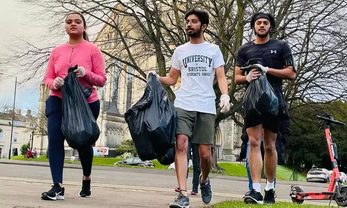 Indian plogger on mission to clean 30 UK cities