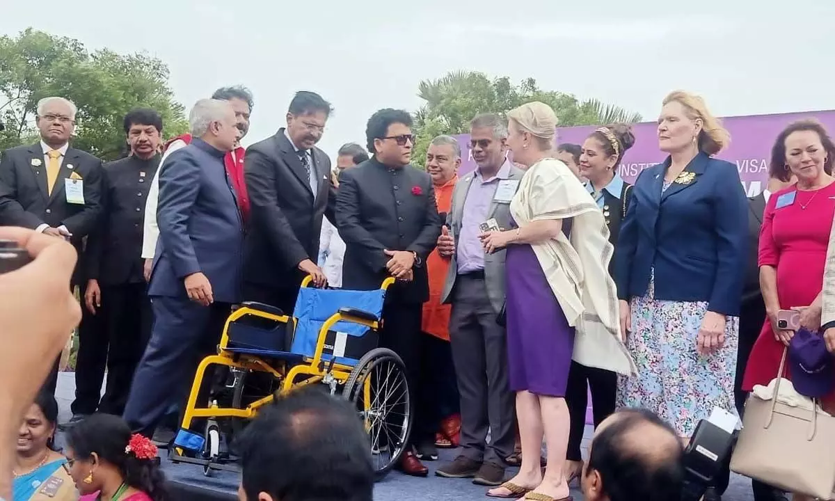 Rotary Club donates 250 wheelchairs